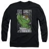 Trevco Men's Sesame Street Go Away Long Sleeve Tee New