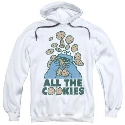Trevco Men's Sesame Street All The Cookies Pullover Hoodie