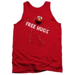 Trevco Men's Sesame Street Free Hugs Tank Top New