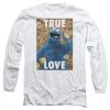 Trevco Men's Sesame Street Beautiful Cookies Long Sleeve Tee New
