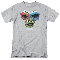 Trevco New Men's Sesame Street Halftone Heads Tee