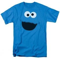 Trevco Men's Sesame Street Cookie Monster Face Tee New