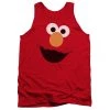 Trevco Men's Sesame Street Elmo Face Tank Top
