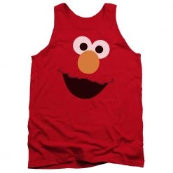 Trevco Men's Sesame Street Elmo Face Tank Top