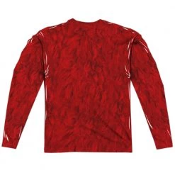 Trevco New Men's Sesame Street Elmo Costume Sublimated Long Sleeve Tee
