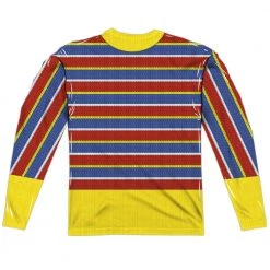 Trevco Men's Sesame Street Ernie Costume Sublimated Long Sleeve Tee New