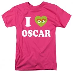 Trevco Men's Sesame Street I Heart Oscar Tee