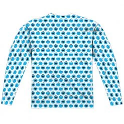 Trevco New Men's Sesame Street Simple Cookie Pattern Sublimated Long Sleeve Tee