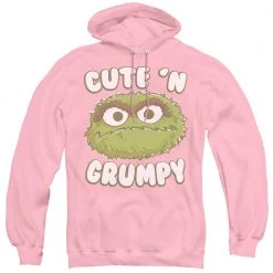 Trevco New Men's Sesame Street Cute 'n Grumpy Pullover Hoodie
