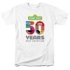 Trevco New Men's Sesame Street 50 Years Logo Tee