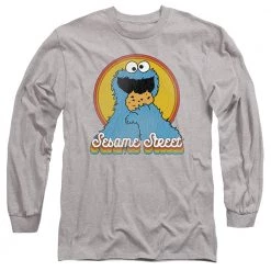Trevco New Men's Sesame Street Cookie Monster Layers Long Sleeve Tee