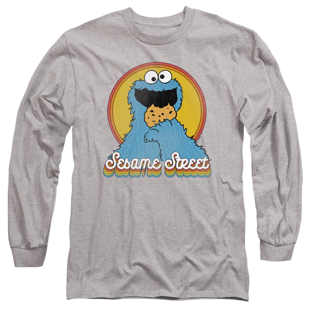 Trevco New Men's Sesame Street Cookie Monster Layers Long Sleeve Tee 1 Trevco New Men's Sesame Street Cookie Monster Layers Long Sleeve Tee