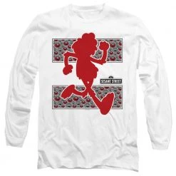 Trevco New Men's Sesame Street Elmo Runs Long Sleeve Tee