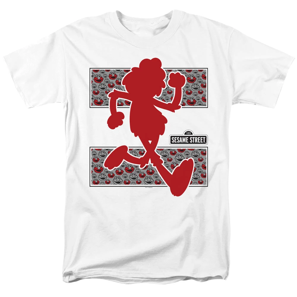 Trevco New Men's Sesame Street Elmo Runs Tee 1 Trevco New Men's Sesame Street Elmo Runs Tee