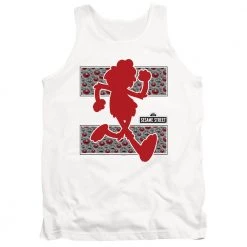 Trevco New Men's Sesame Street Elmo Runs Tank Top