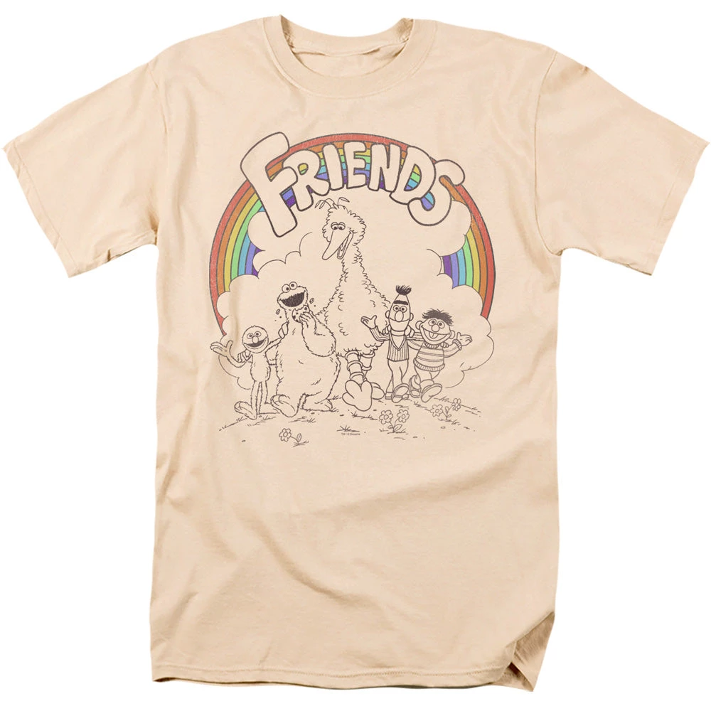 Trevco New Men's Sesame Street Friends Tee 1 Trevco New Men's Sesame Street Friends Tee