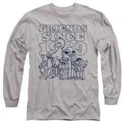 Trevco Men's Sesame Street Friends Since Long Sleeve Tee