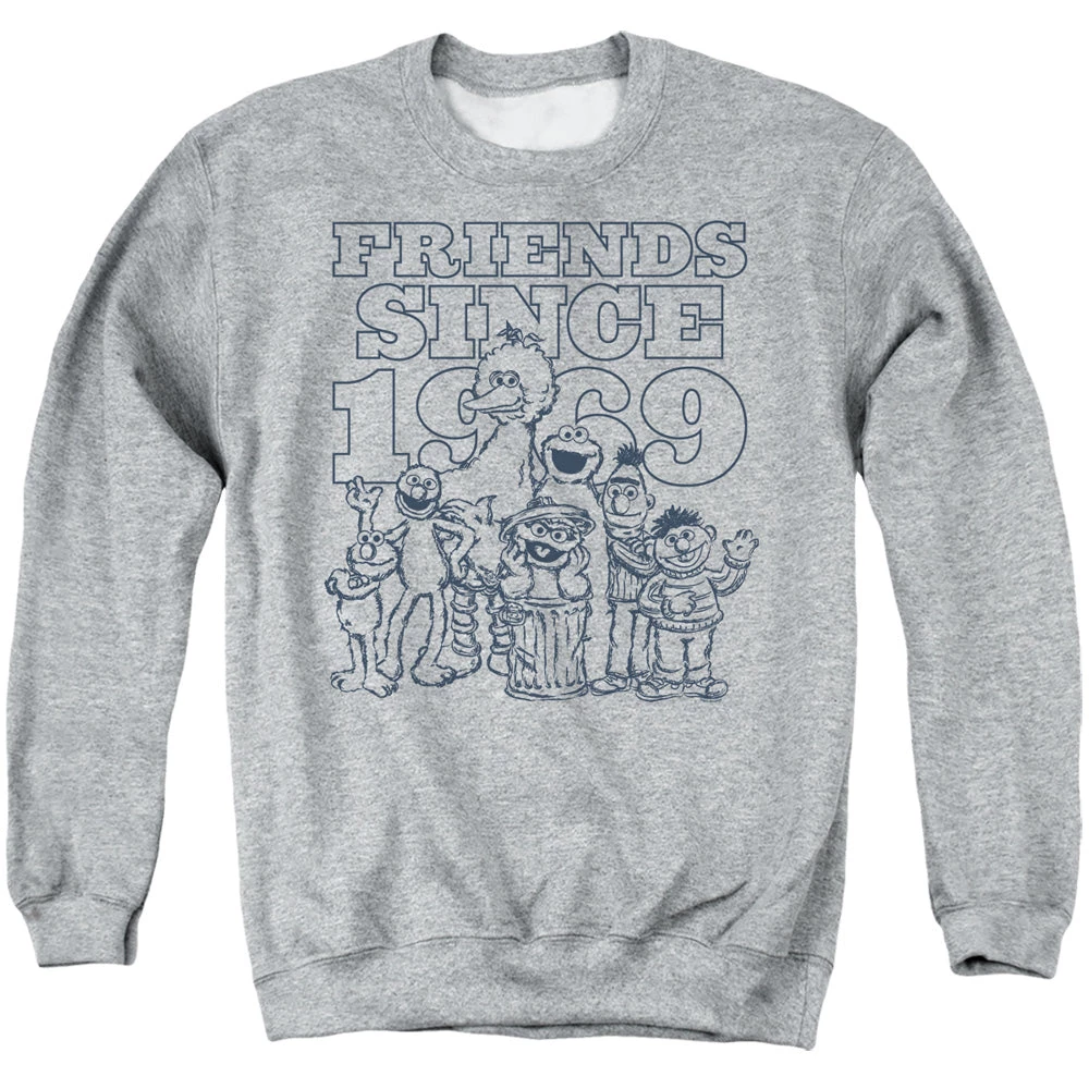 Trevco Men's Sesame Street Friends Since Sweatshirt 1 Trevco Men's Sesame Street Friends Since Sweatshirt