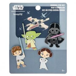 Loungefly Star Wars Chibi Group 4Pc Enamel Pin Set