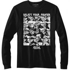 American Classics Men's Street Fighter Select Screen Long Sleeve Tee
