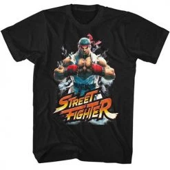 American Classics Tees Men's Street Fighter Fist Bump Lightweight Tee