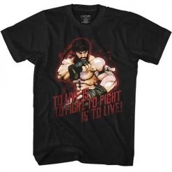 American Classics Tees Men's Street Fighter Hot Ryu Lightweight Tee