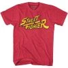 American Classics Men's Street Fighter Red Yellow Logo Lightweight Tee