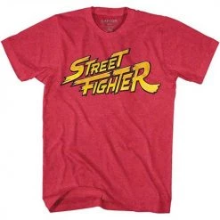 American Classics Men's Street Fighter Red Yellow Logo Lightweight Tee