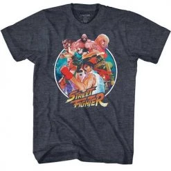 American Classics Men's Street Fighter Group Circle Lightweight Tee