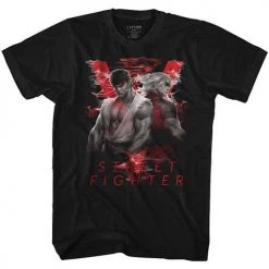 American Classics Men's Street Fighter Smoky V Lightweight Tee New