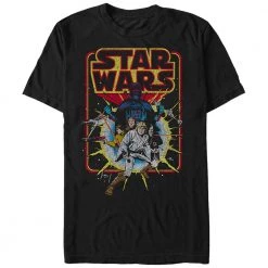 Fifth Sun Men's Star Wars Retro Explosion Tee New
