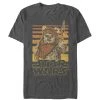 Fifth Sun Men's Star Wars Wicket Ewok Stripes Tee