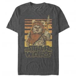 Fifth Sun Men's Star Wars Wicket Ewok Stripes Tee