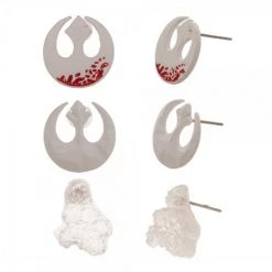 Bioworld Star Wars Episode 8 - 3 Pack Earrings New