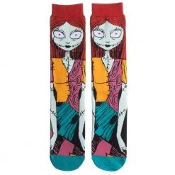 Bioworld New Disney The Nightmare Before Christmas Sally 360 Character Crew Socks