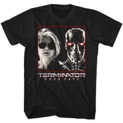 American Classics Men's Terminator: Dark Fate Sarah & Rev9 Tee New