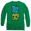 Trevco New Men's Teen Titans Go! Logo Long Sleeve Tee
