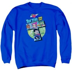 Trevco Men's Teen Titans Go! T Crewneck Sweatshirt New