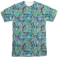 Trevco New Men's Teen Titans Go! Pattern Sublimated Tee