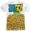 Trevco Men's Teen Titans Go! Burgers & Dogs Sublimated Tee