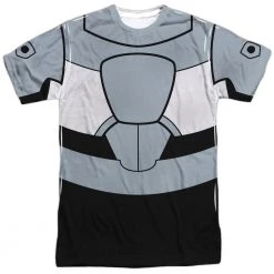 Trevco Men's Teen Titans Go! Cyborg Uniform Sublimated Tee New