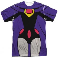 Trevco New Men's Teen Titans Go! Raven Uniform Sublimated Tee