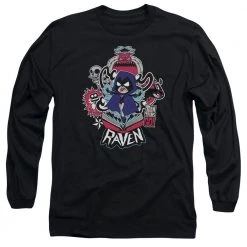Trevco New Men's Teen Titans Go! Raven Long Sleeve Tee