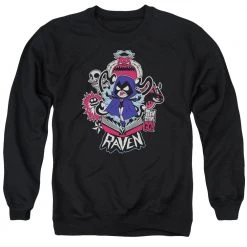 Trevco New Men's Teen Titans Go! Raven Crewneck Sweatshirt