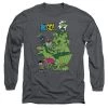 Trevco Men's Teen Titans Go! Beast Boy Stack Long Sleeve Tee
