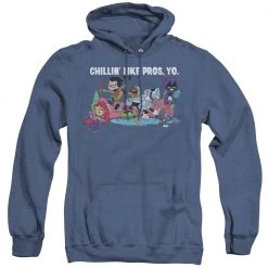 Trevco New Men's Teen Titans Go! Like Pros Yo Heather Pullover Hoodie