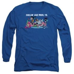 Trevco New Men's Teen Titans Go! Like Pros Yo Long Sleeve Tee