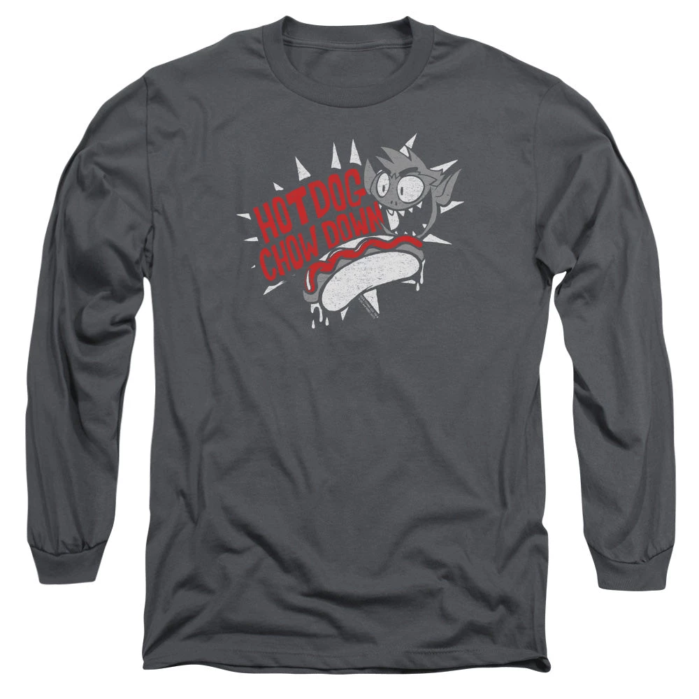 Trevco Men's Teen Titans Go! Hot Dog Long Sleeve Tee 1 Trevco Men's Teen Titans Go! Hot Dog Long Sleeve Tee