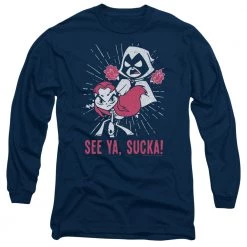 Trevco Men's Teen Titans Go! Suckas Long Sleeve Tee New