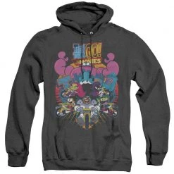 Trevco Men's Teen Titans Go! Burst Through Heather Pullover Hoodie New